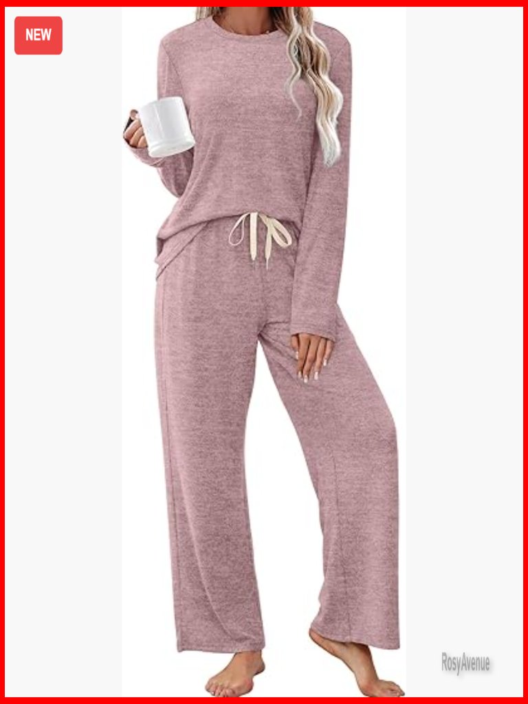 Women's Pajama Set Long Sleeve Two Piece Lounge Sleepwear Soft Pjs